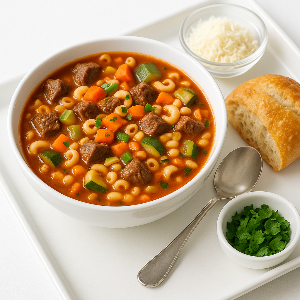 Beef and Veggie Minestrone
