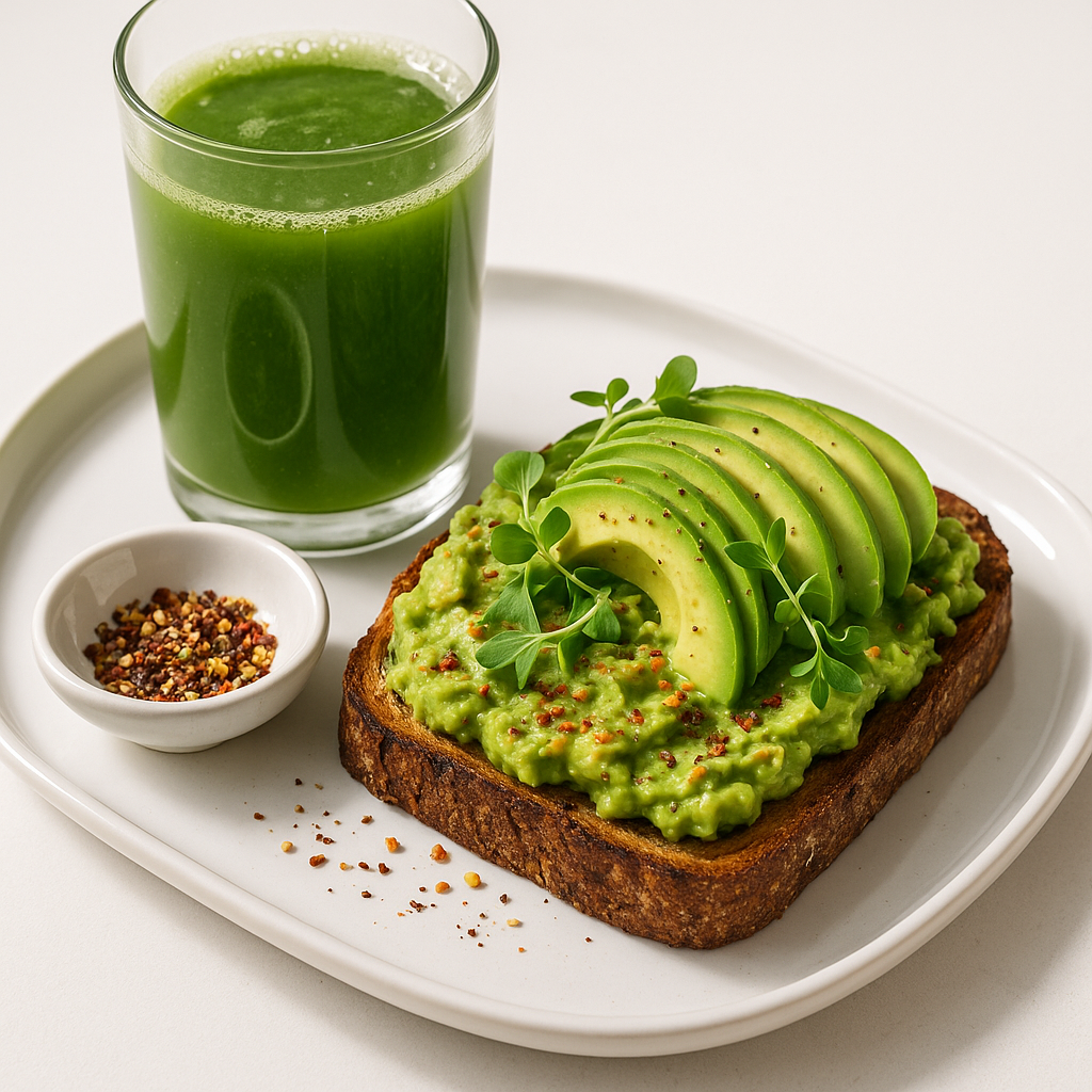 Green Juice & Avocado Toast