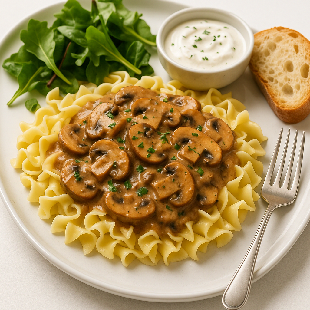 Savory Mushroom Stroganoff