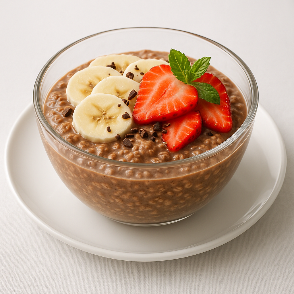 Cocoa Protein Overnight Oats