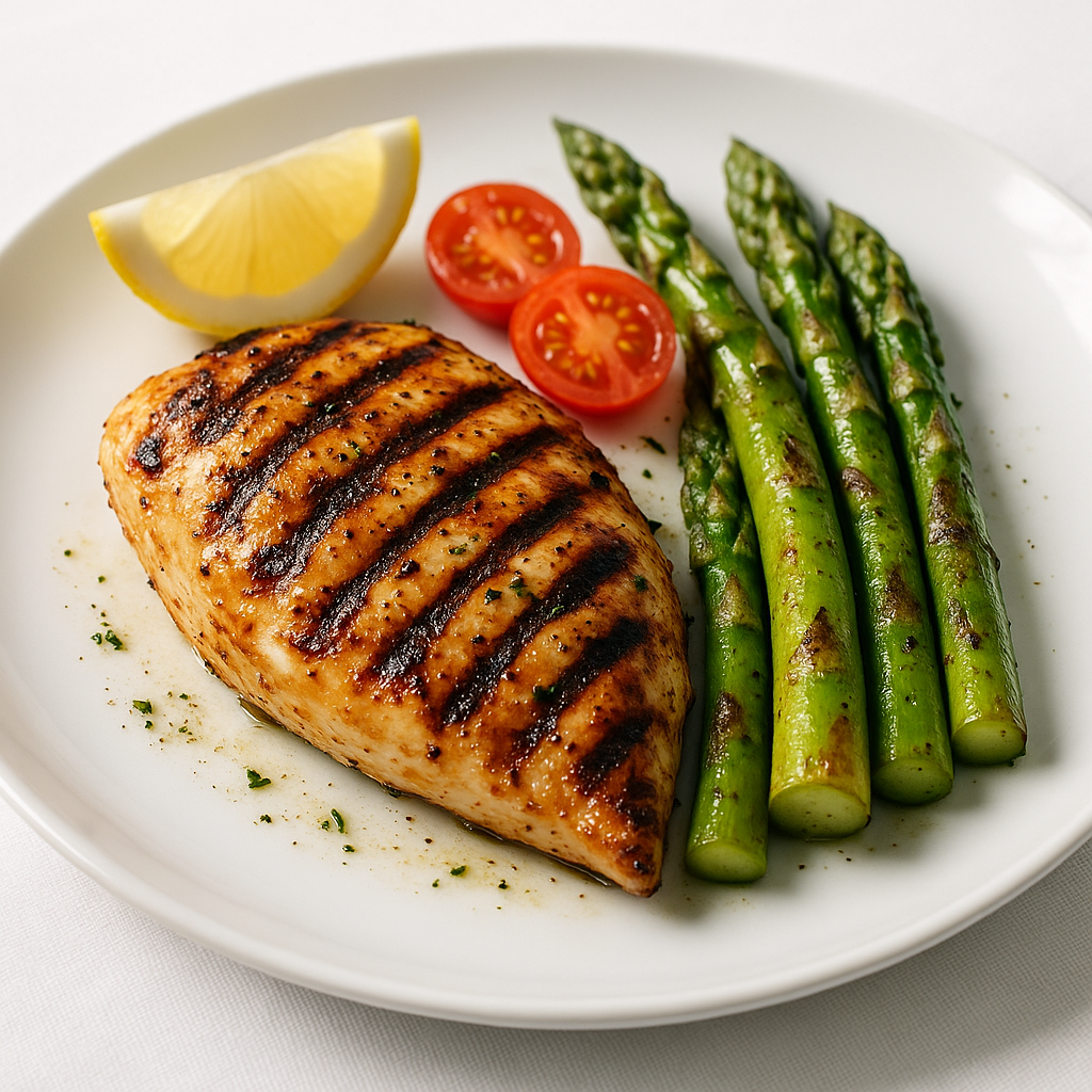 Grilled Chicken and Asparagus