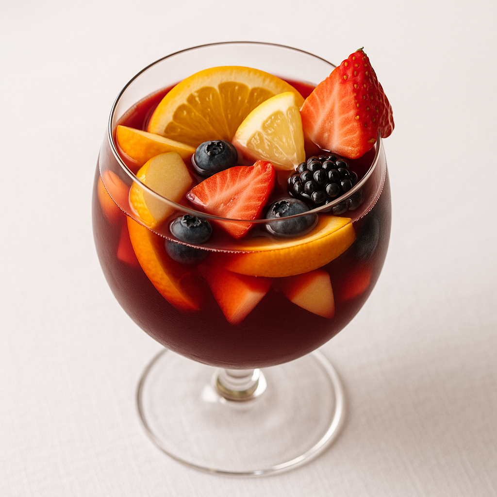 Sangria with Fresh Fruits