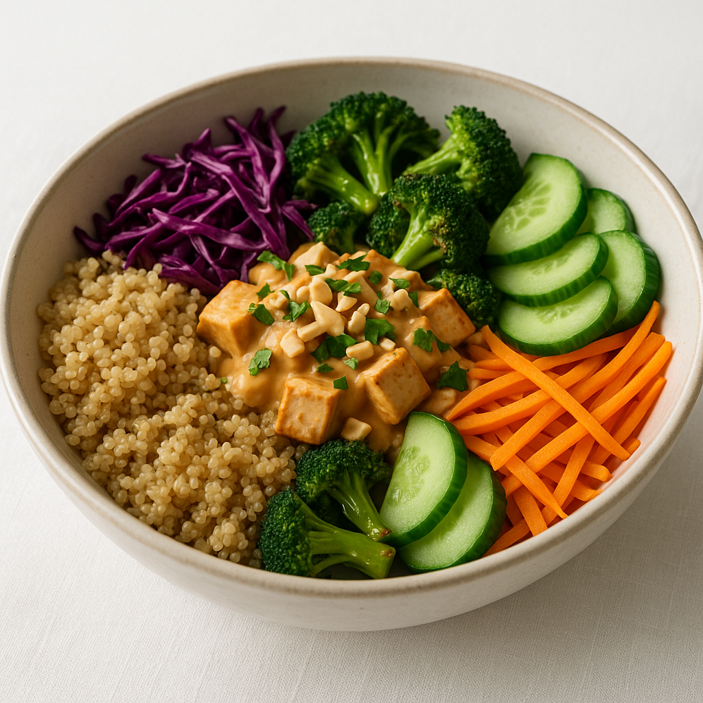 Thai Peanut Quinoa Bowl