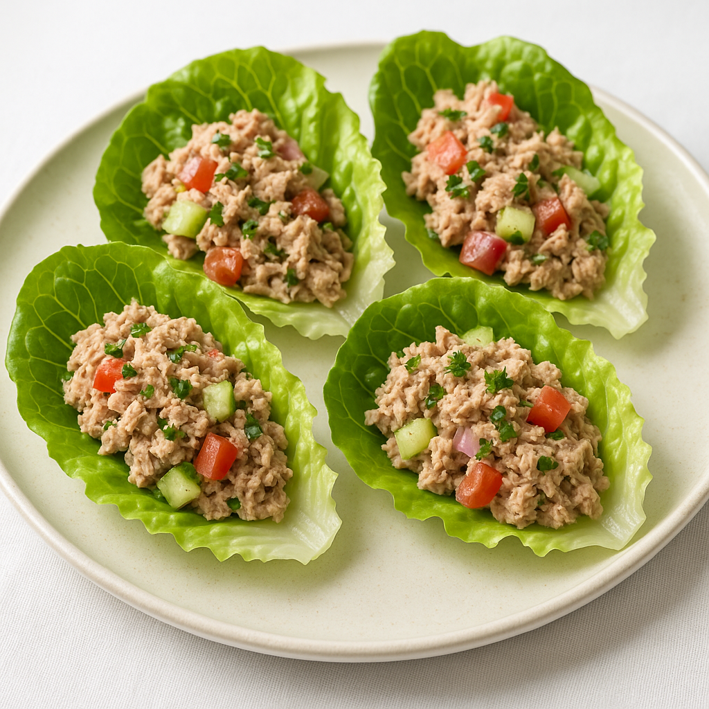 Tuna Salad Lettuce Wraps