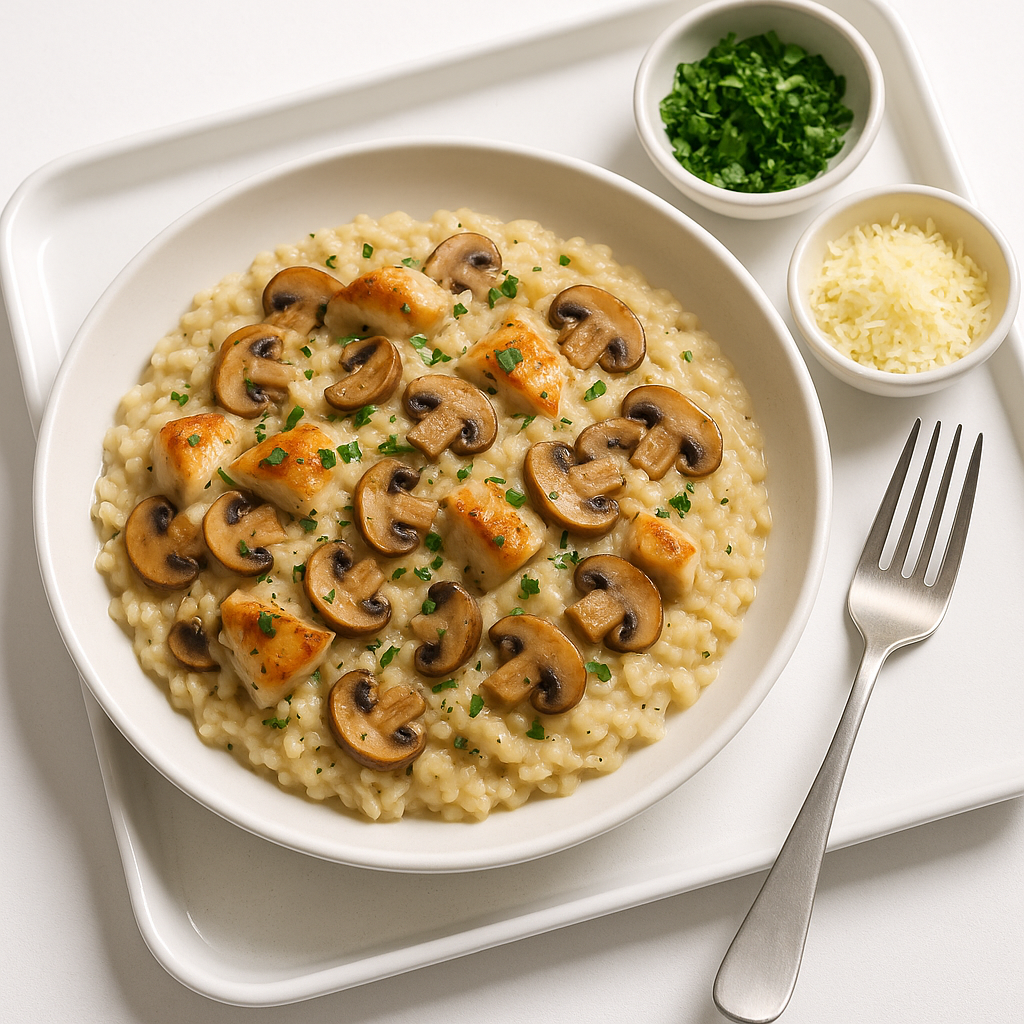 Creamy Chicken & Mushroom Risotto